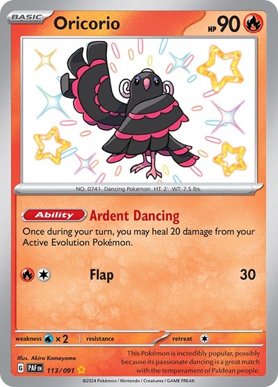 Oricorio (SV: Paldean Fates) Light Play Holofoil
