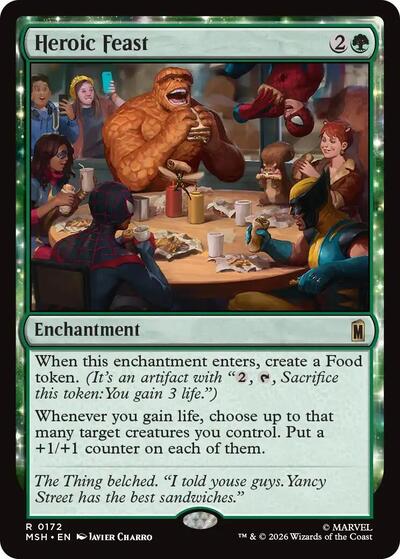 Heroic Feast (Marvel Super Heroes) Light Play Foil