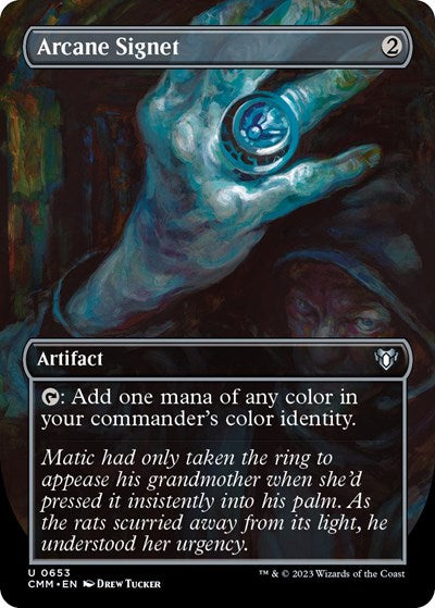 Arcane Signet (Borderless) (Commander Masters) Near Mint Foil