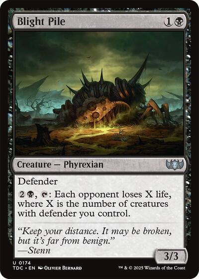 Blight Pile (Commander: Tarkir: Dragonstorm) Light Play