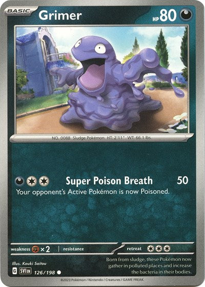 Grimer (Scarlet and Violet: Base Set) Light Play