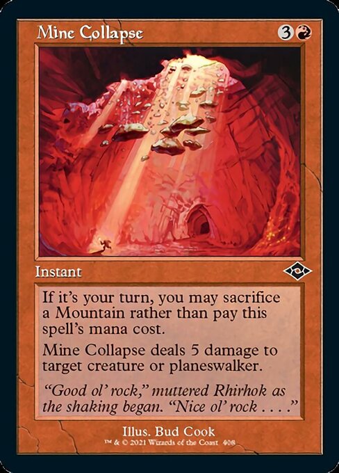 Mine Collapse (Retro Frame) (Modern Horizons 2) Light Play Foil