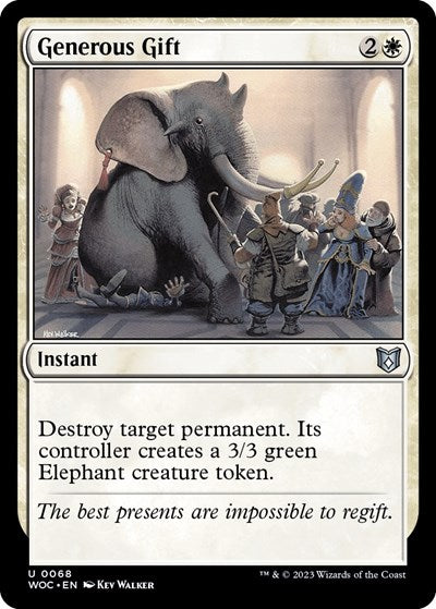 Generous Gift (Commander: Wilds of Eldraine) Light Play