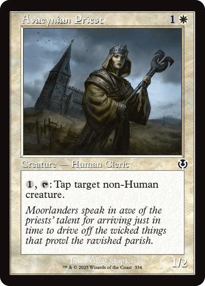 Avacynian Priest (Retro Frame) (Innistrad Remastered) Light Play