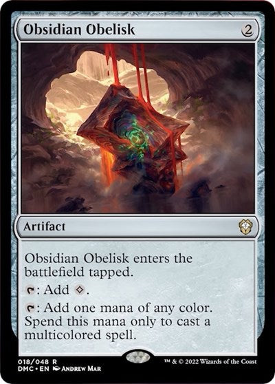 Obsidian Obelisk (Commander: Dominaria United) Light Play