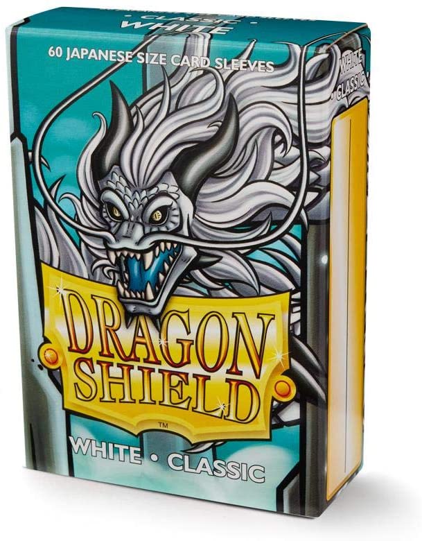 Dragon Shield Sleeves: Japanese Size - White - Classic 60 ct