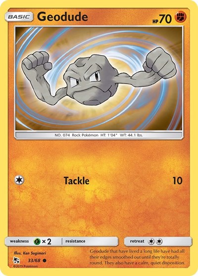 Geodude (Hidden Fates) Light Play