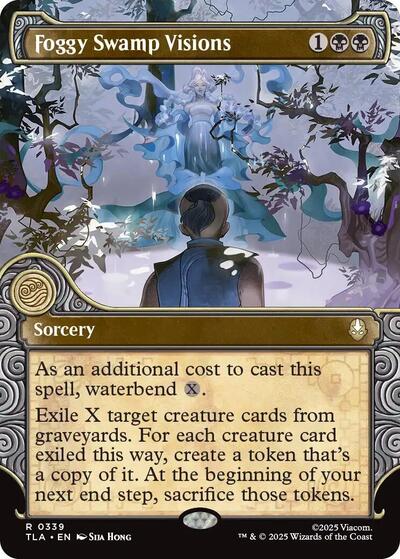 Foggy Swamp Visions (Showcase) (Avatar: The Last Airbender) Light Play Foil