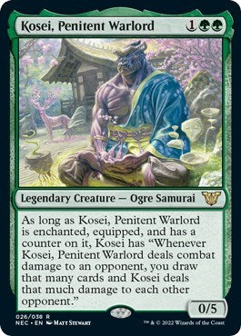Kosei, Penitent Warlord (Commander: Kamigawa: Neon Dynasty) Light Play