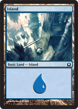 Island (259) (Return to Ravnica) Light Play