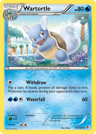 Wartortle (Boundaries Crossed) Heavy Play
