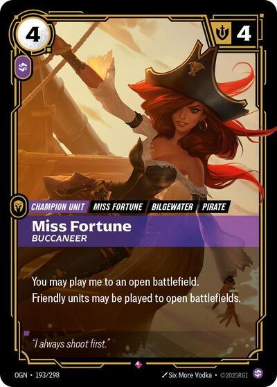 Miss Fortune Buccaneer (Origins) Light Play Foil
