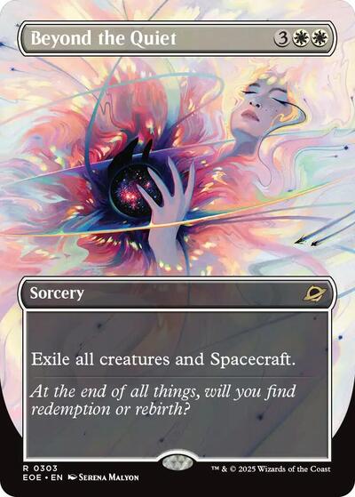 Beyond the Quiet (Borderless) (Edge of Eternities) Light Play Foil