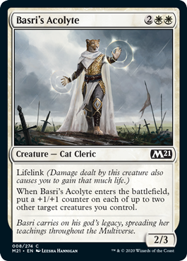Basri's Acolyte (Magic 2021 Core Set) Light Play Foil
