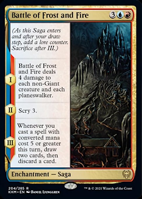 Battle of Frost and Fire (Kaldheim) Light Play