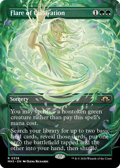 Flare of Cultivation (Borderless) (Modern Horizons 3) Near Mint Foil