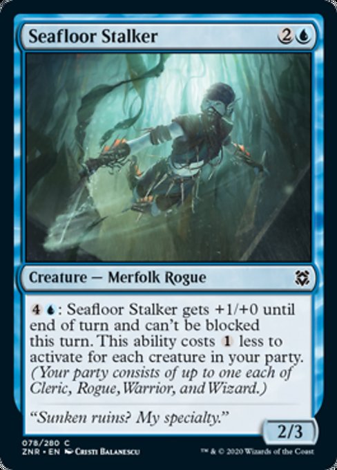 Seafloor Stalker (Zendikar Rising) Light Play
