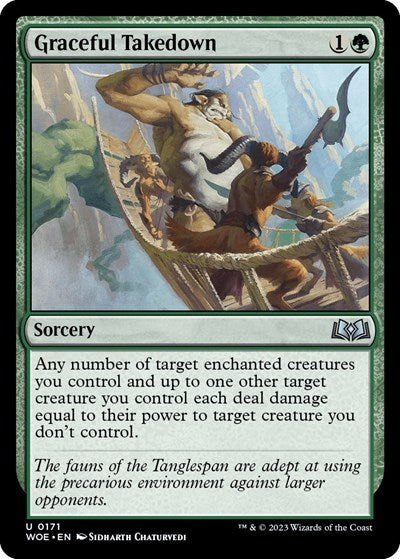 Graceful Takedown (Wilds of Eldraine) Light Play