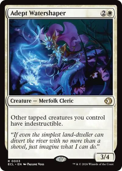 Adept Watershaper (Lorwyn Eclipsed) Light Play Foil