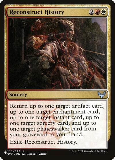 Reconstruct History (The List) Light Play