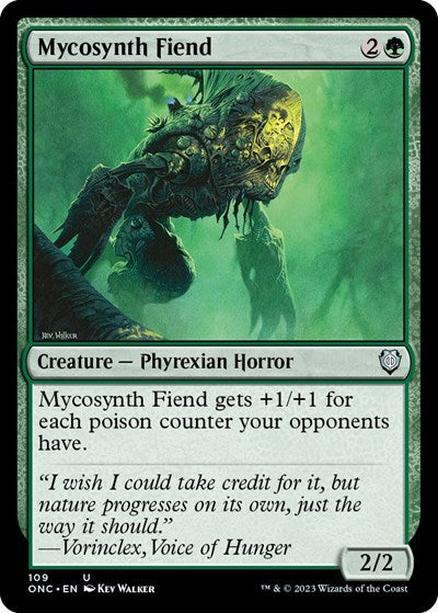 Mycosynth Fiend (Commander: Phyrexia: All Will Be One) Light Play