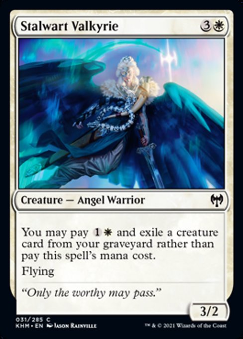 Stalwart Valkyrie (Kaldheim) Light Play
