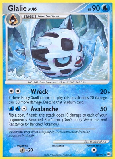 Glalie (Arceus) Medium Play