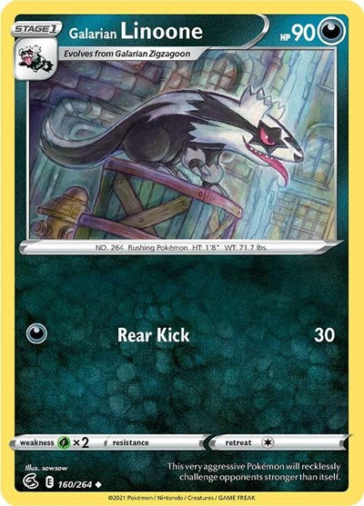 Galarian Linoone (SWSH08: Fusion Strike) Light Play