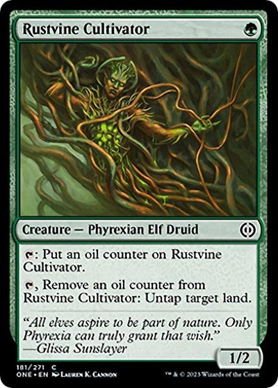 Rustvine Cultivator (Phyrexia: All Will Be One) Light Play