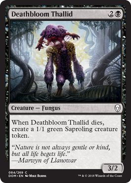 Deathbloom Thallid (Dominaria) Light Play