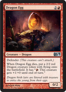 Dragon Egg (Magic 2014 Core Set) Light Play