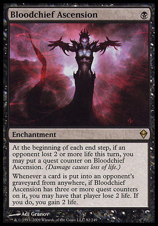Bloodchief Ascension (Zendikar) Medium Play