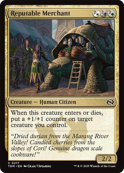 Reputable Merchant (Tarkir: Dragonstorm) Light Play Foil