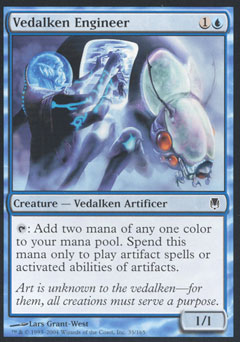 Vedalken Engineer (Darksteel) Light Play