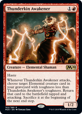 Thunderkin Awakener (Magic 2020 Core Set) Light Play