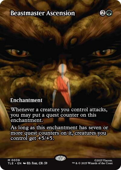 Beastmaster Ascension (Borderless) (Avatar: The Last Airbender: Eternal-Legal) Light Play