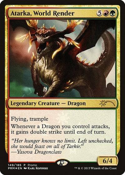 Atarka, World Render (Promos: Unique and Miscellaneous) Light Play Foil