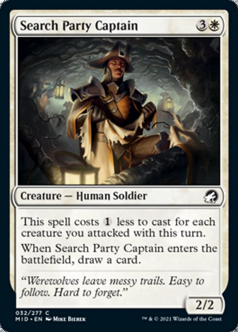 Search Party Captain (Innistrad: Midnight Hunt) Light Play