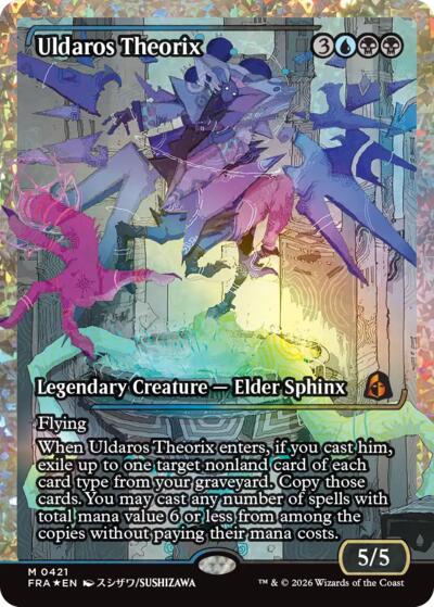 Uldaros Theorix (Showcase) (Fracture Foil) (0421) (Reality Fracture) Near Mint Foil