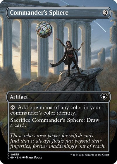 Commander's Sphere (Borderless) (Commander Masters) Light Play