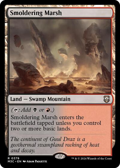 Smoldering Marsh (Commander: Modern Horizons 3) Light Play
