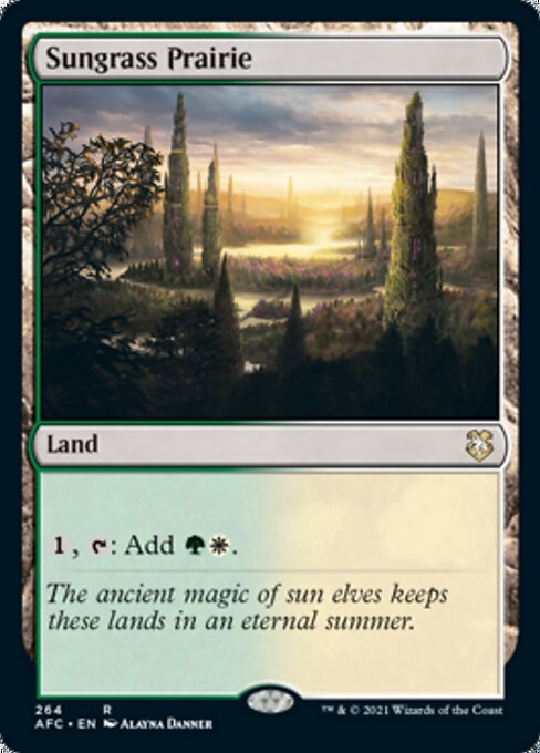 Sungrass Prairie (Commander 2021 Forgotten Realms) Light Play