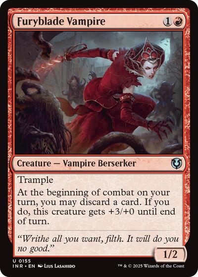 Furyblade Vampire (Innistrad Remastered) Light Play