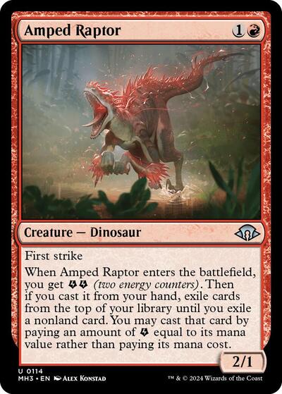 Amped Raptor (Modern Horizons 3) Light Play