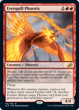 Everquill Phoenix (Ikoria: Lair of Behemoths) Light Play