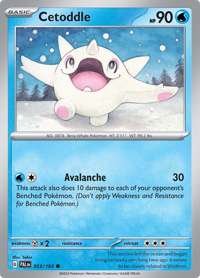 Cetoddle - 053 (SV02: Paldea Evolved) Light Play