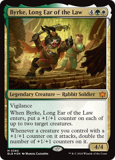 Byrke, Long Ear of the Law (Bloomburrow) Near Mint Foil