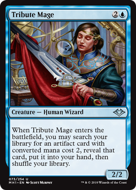Tribute Mage (Modern Horizons) Light Play Foil