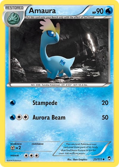 Amaura (XY - Furious Fists) Damaged / Poor