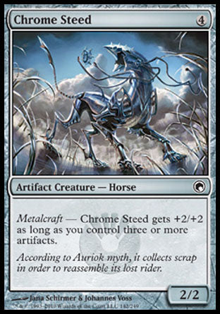 Chrome Steed (Scars of Mirrodin) Light Play